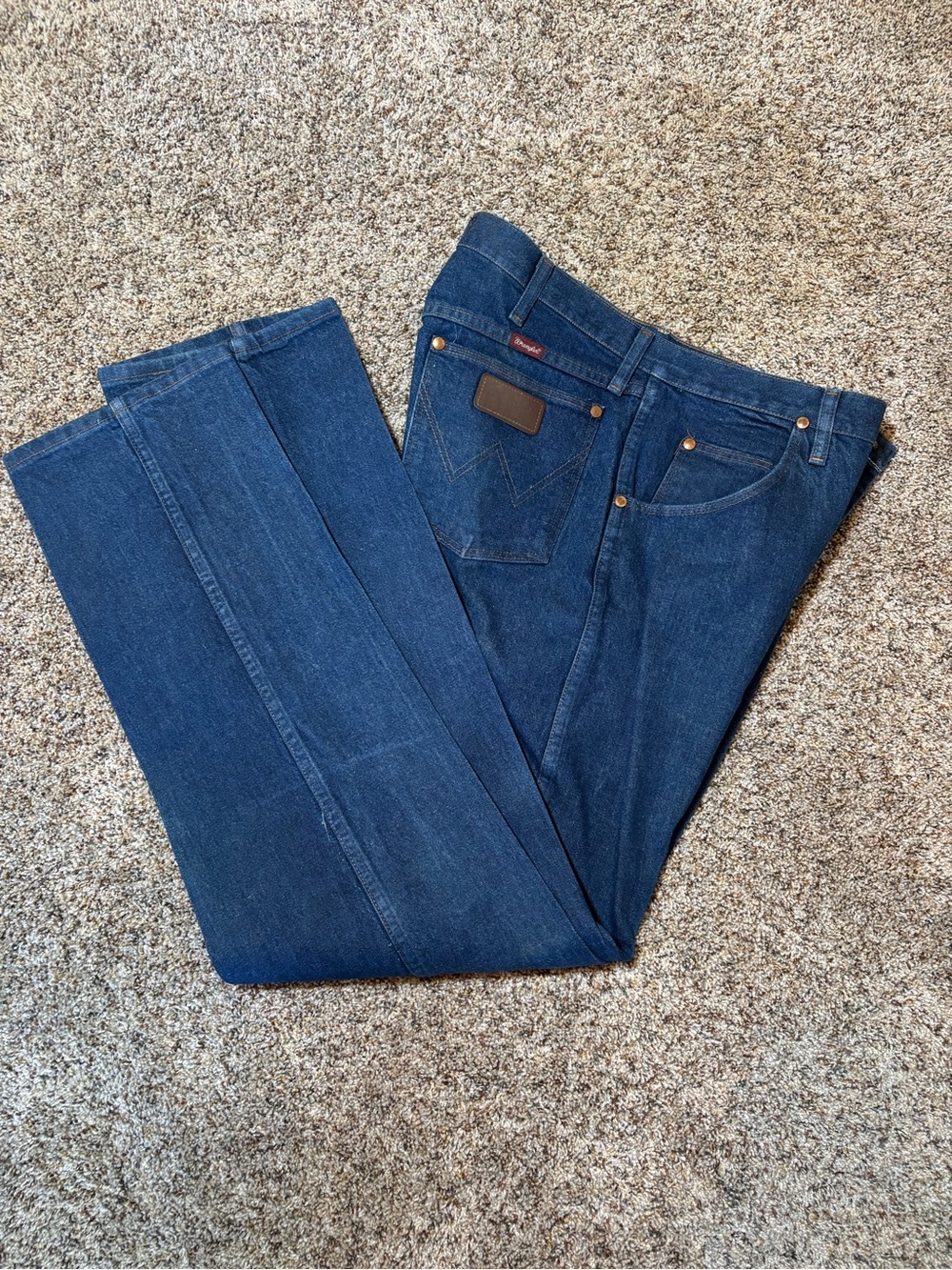 E200 Vintage Wrangler 13MWZ Straight-Leg Men's Jeans, 34 X 34